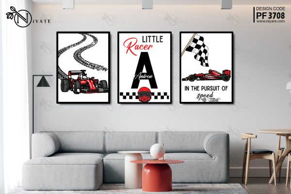 Custom (Your Name) Racing Car | Kids Set