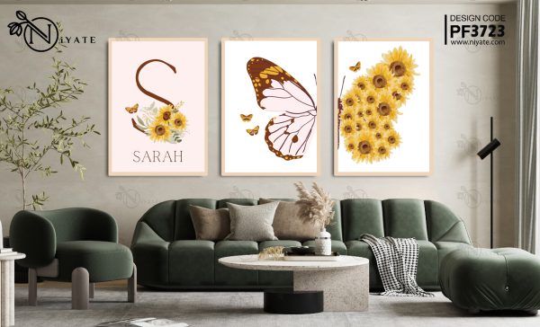 Custom (Your Name) Butterfly Blooms | Kids Set