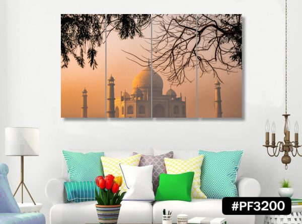 Premium Canvas : 3D Taj Mahal