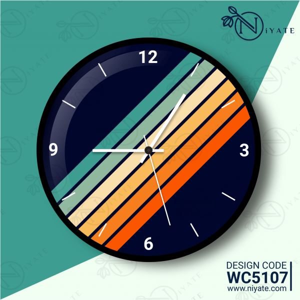 Unique Color Pattern : Premium Wall Clock