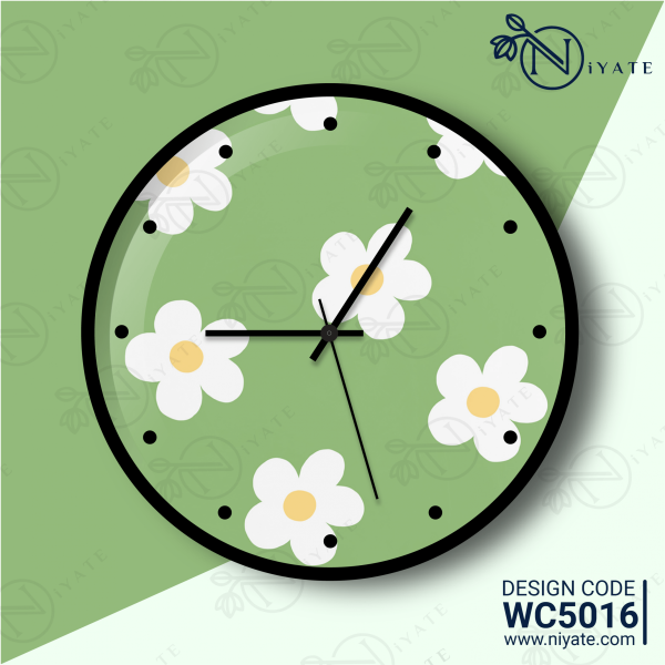 Floral Flower : Premium Wall Clock