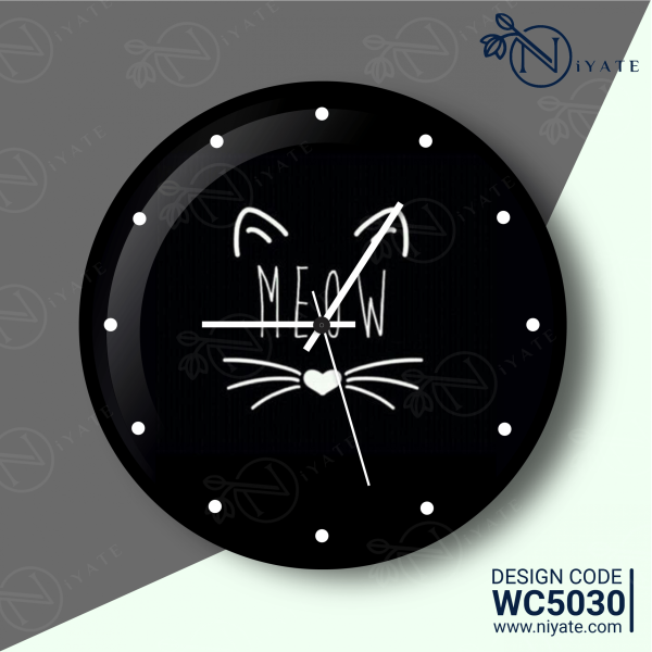 Meow : Premium Wall Clock