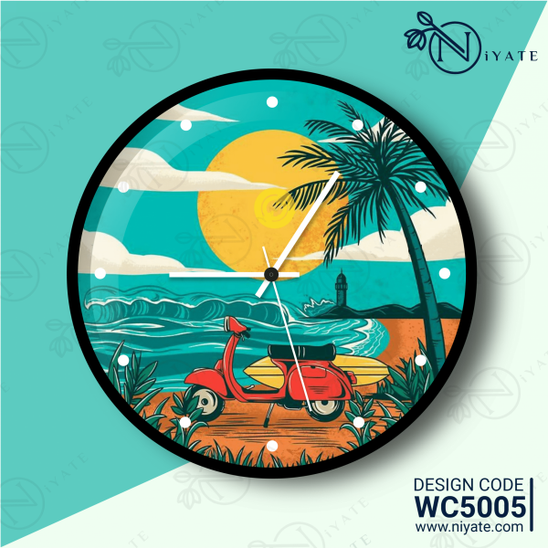 Summer Beach : Premium Wall Clock