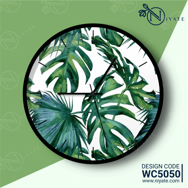 Arctic Leaves : Premium Wall Clock