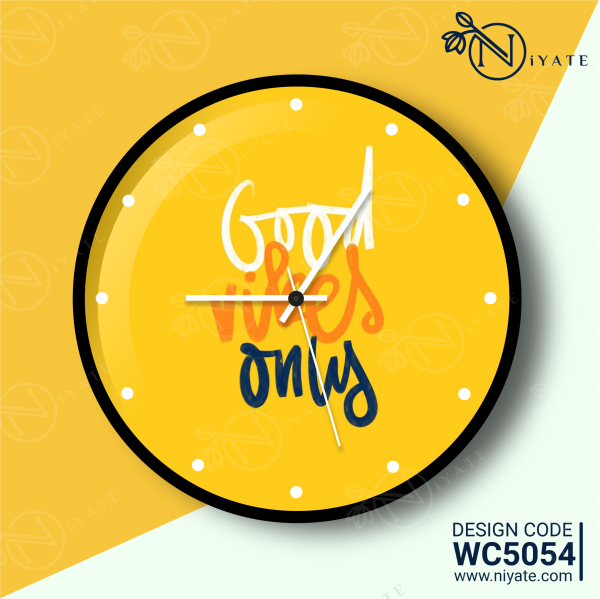 Good Vibes Only : Premium Wall Clock