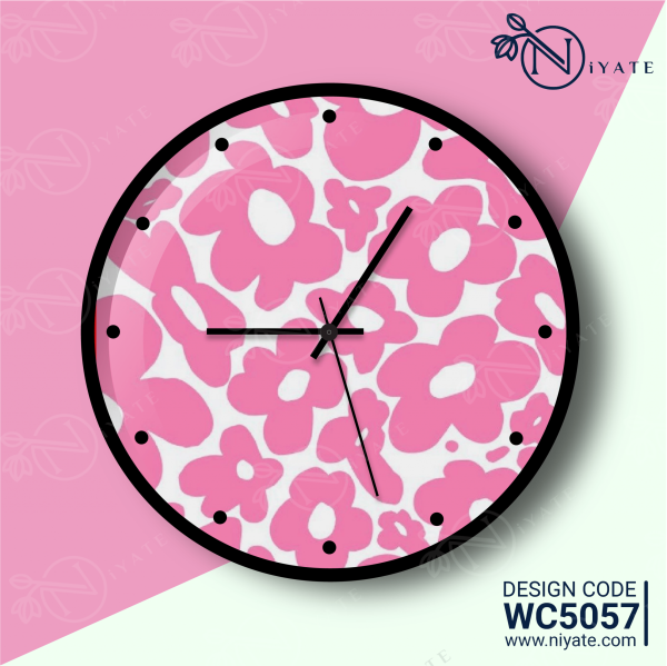 Floral Flower : Premium Wall Clock