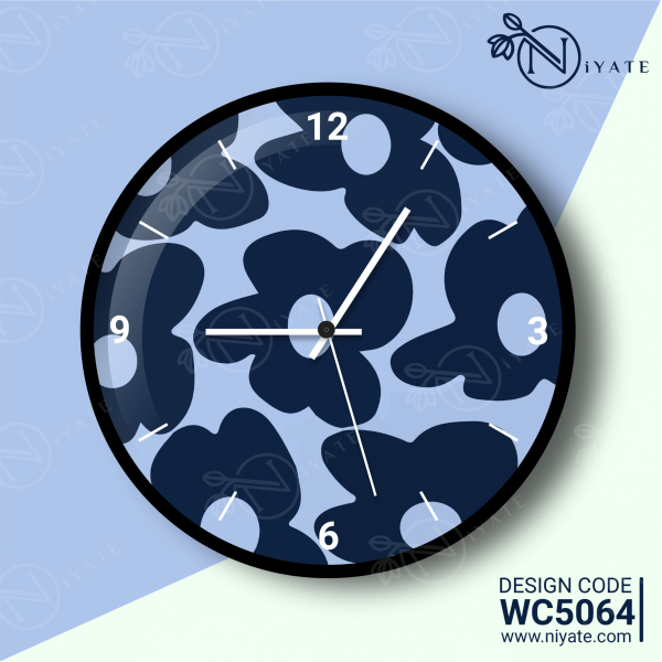 Floral Flower : Premium Wall Clock