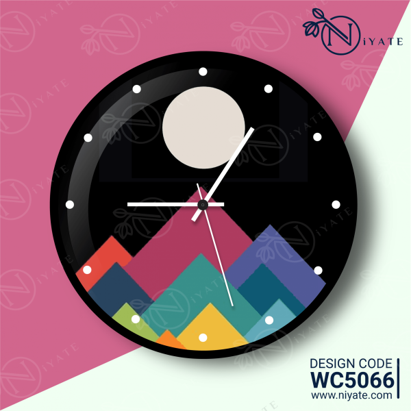 Moon Backdrop : Premium Wall Clock