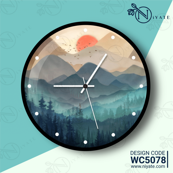 Sun Set Surroundings : Premium Wall Clock