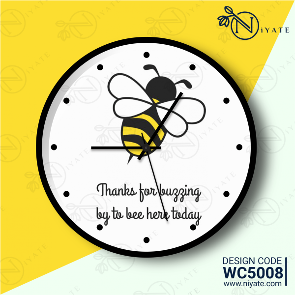 Adorable Bee : Premium Wall Clock