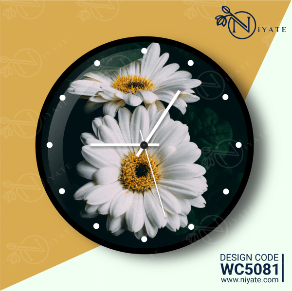 Floral : Premium Wall Clock