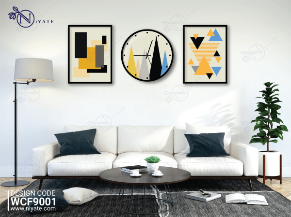 Pictorical Flair | Wall Clock & Frame Combo