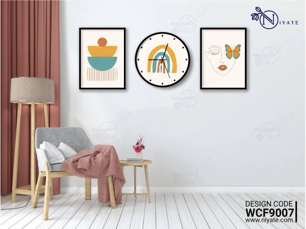 CrafstmanShip Flare | Wall Clock & Frame Combo