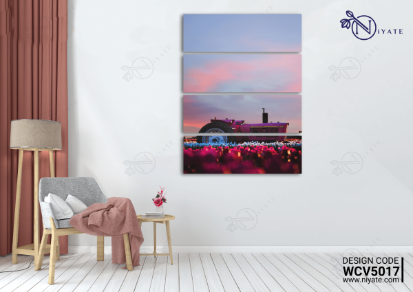 Pinkish Garden : Premium Canvas