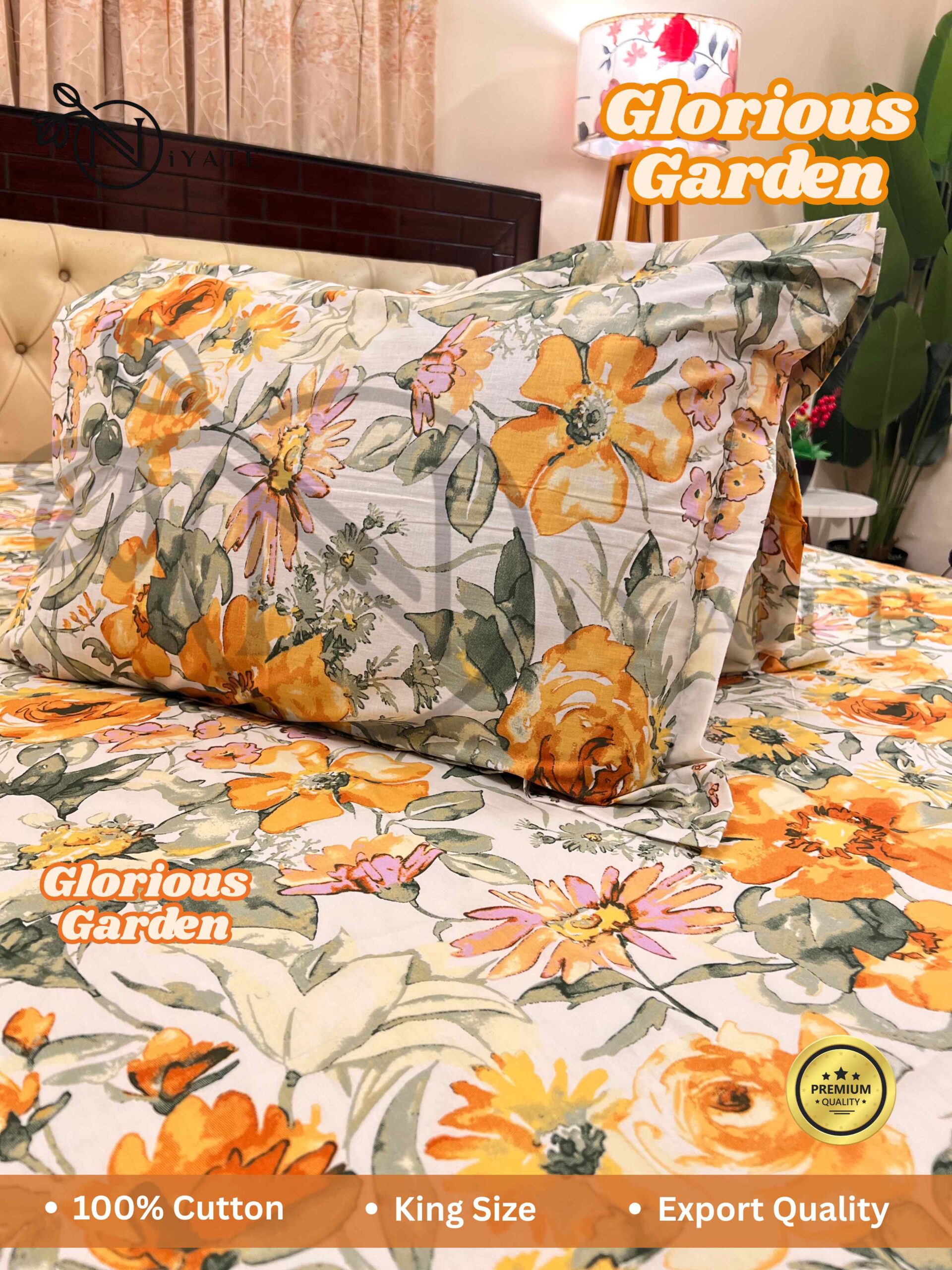 Glorious Garden | Pure Cotton | Premium