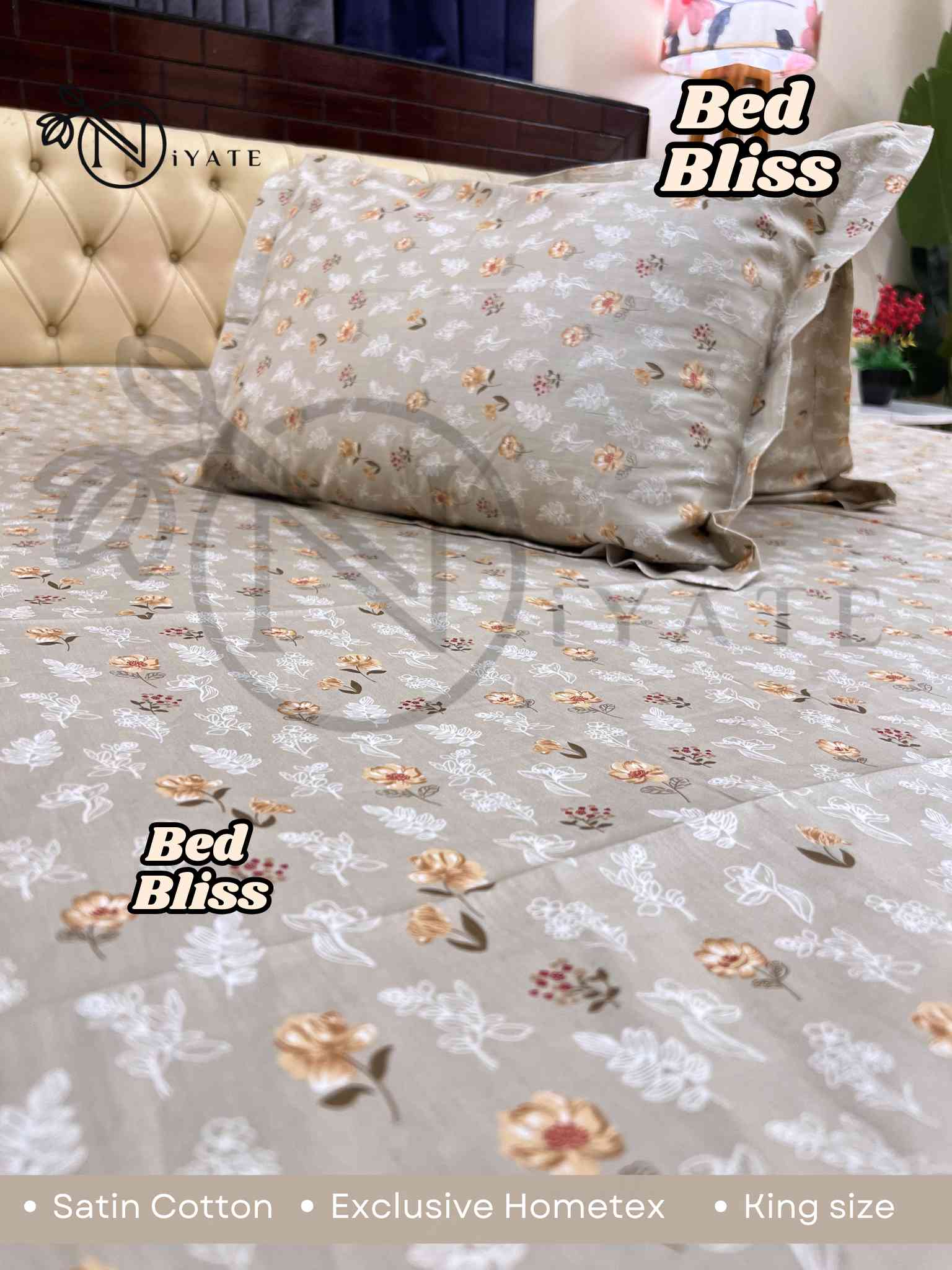 Bed Bliss | Satin Cotton | Exclusive HomeTex - Image 4