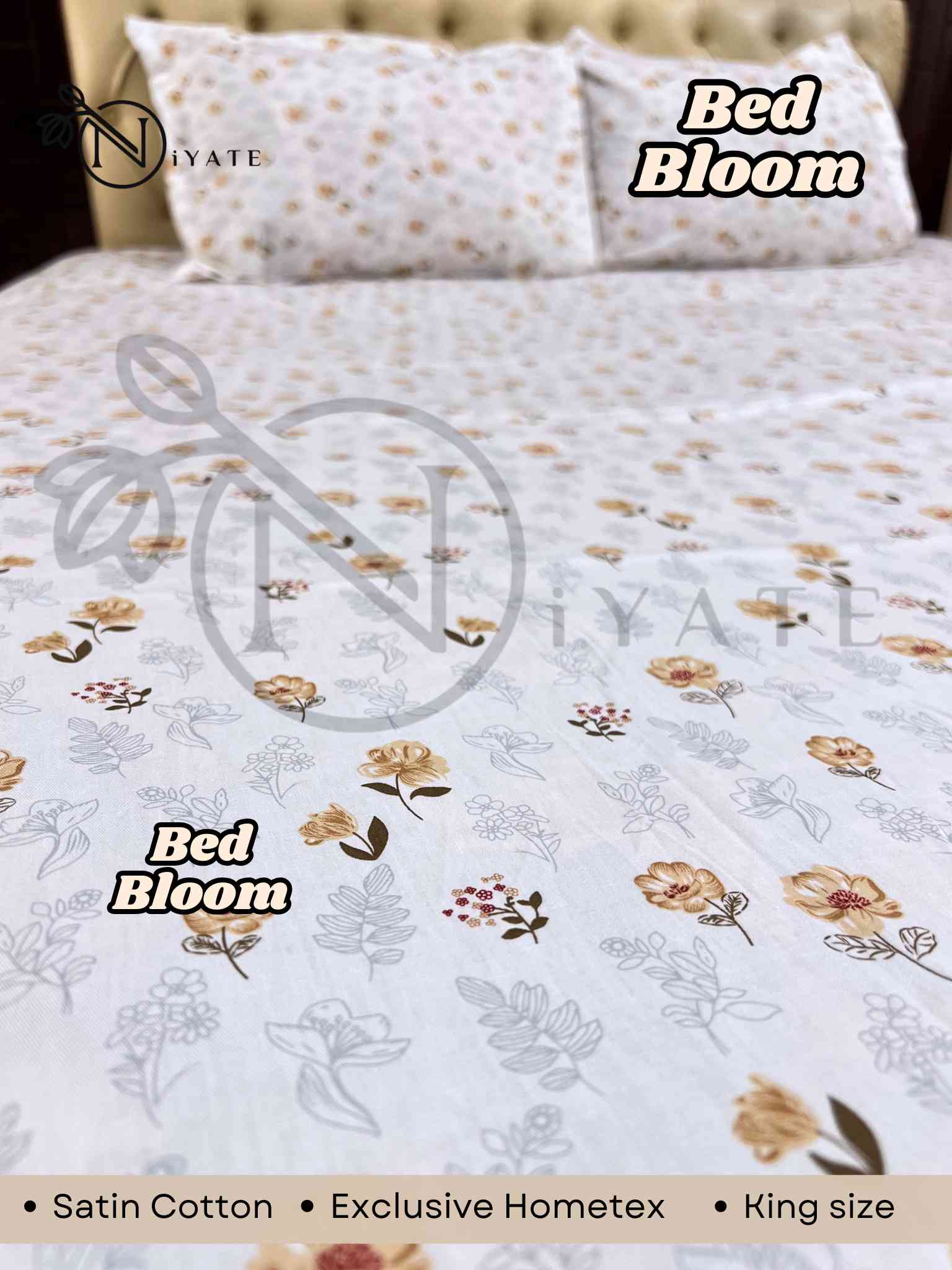 Bed Bloom | Satin Cotton | Exclusive HomeTex