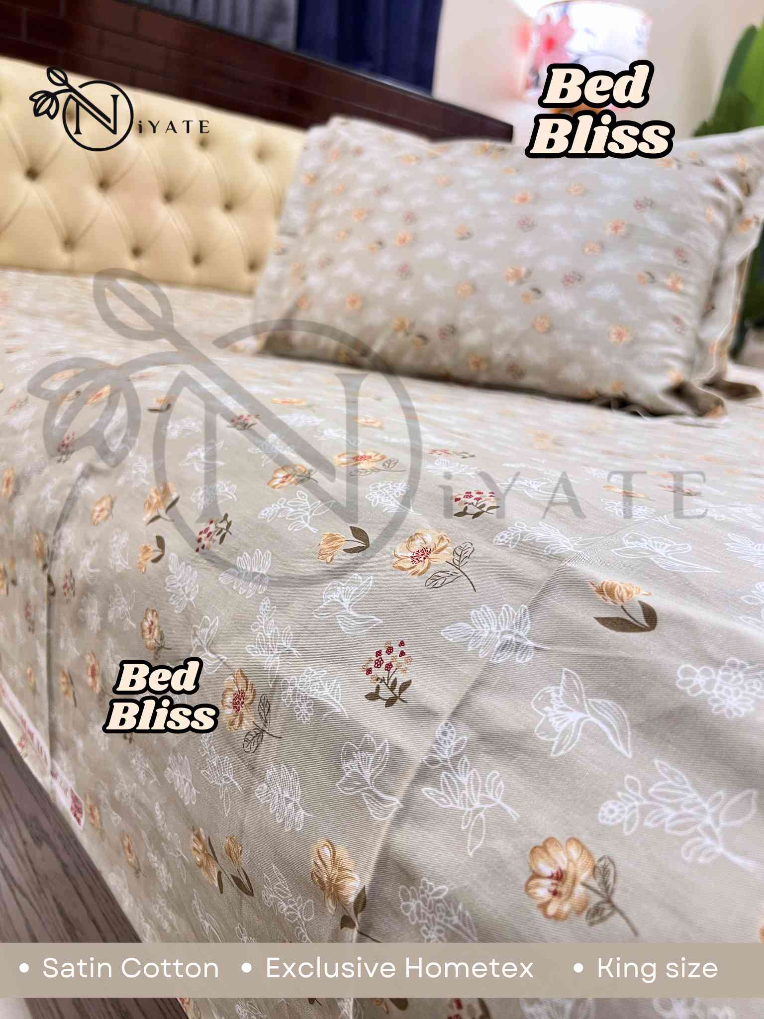 Bed Bliss | Satin Cotton | Exclusive HomeTex
