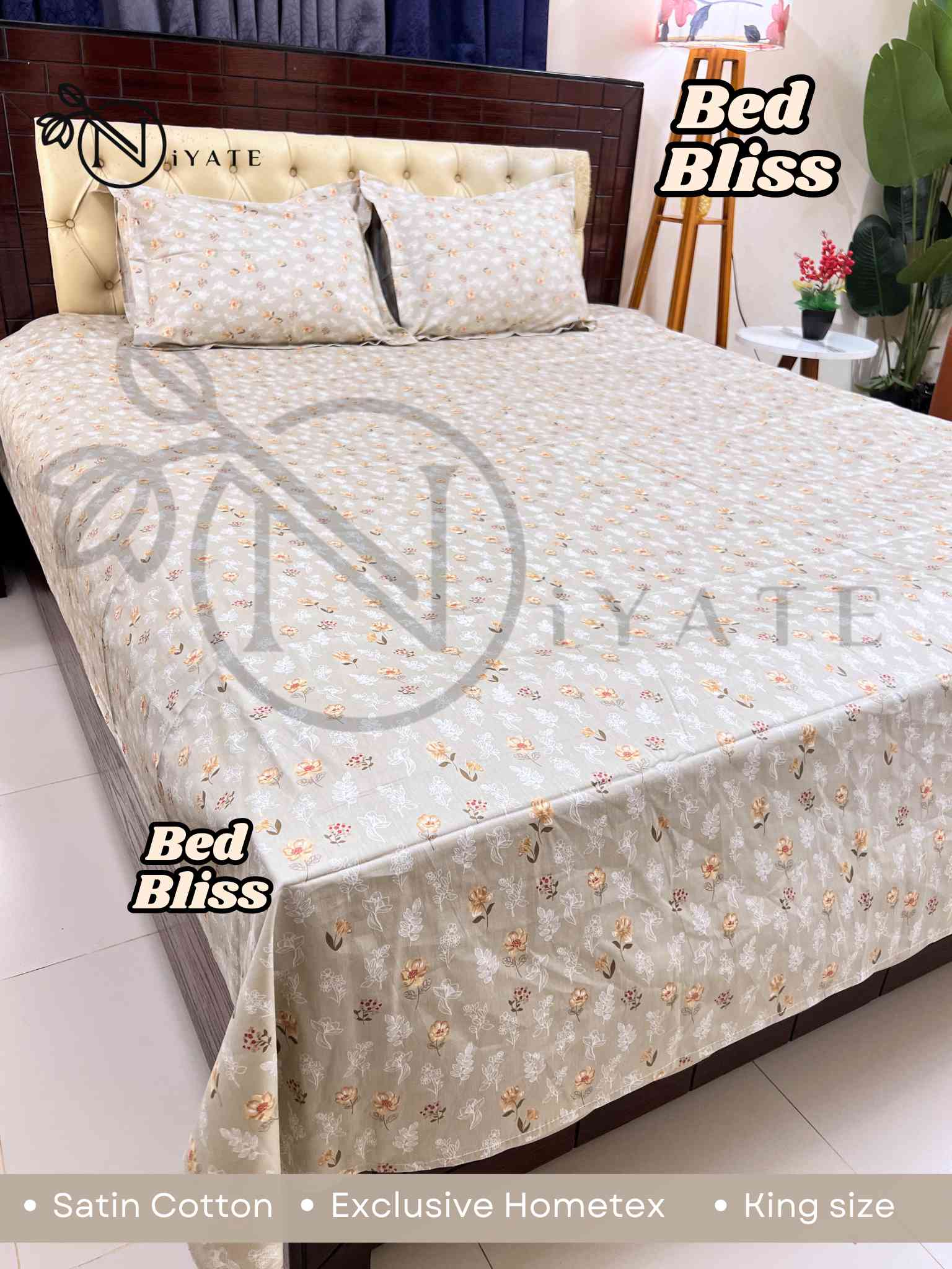 Bed Bliss | Satin Cotton | Exclusive HomeTex - Image 3