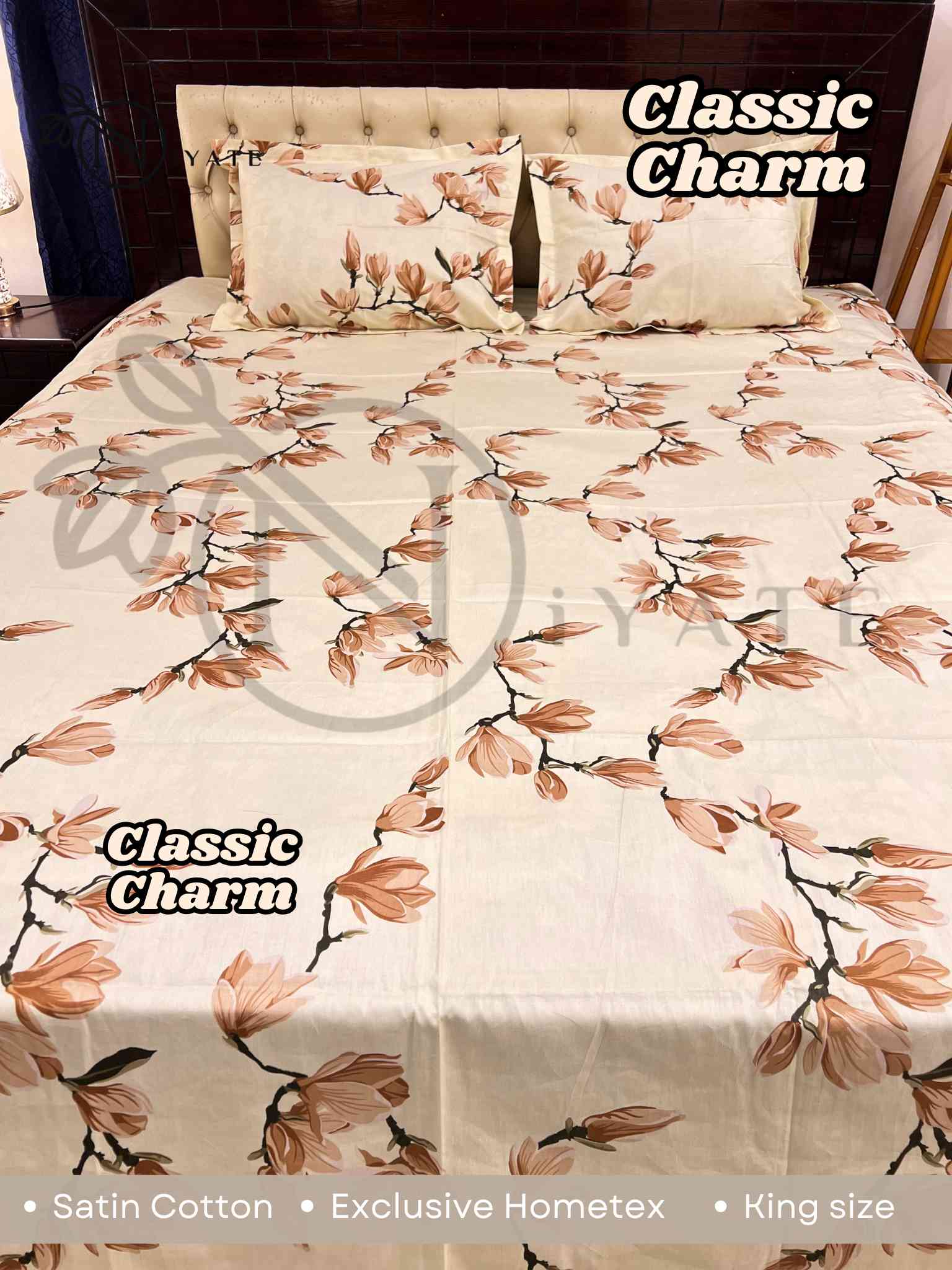 Classic Charm | Satin Cotton | Exclusive HomeTex - Image 2