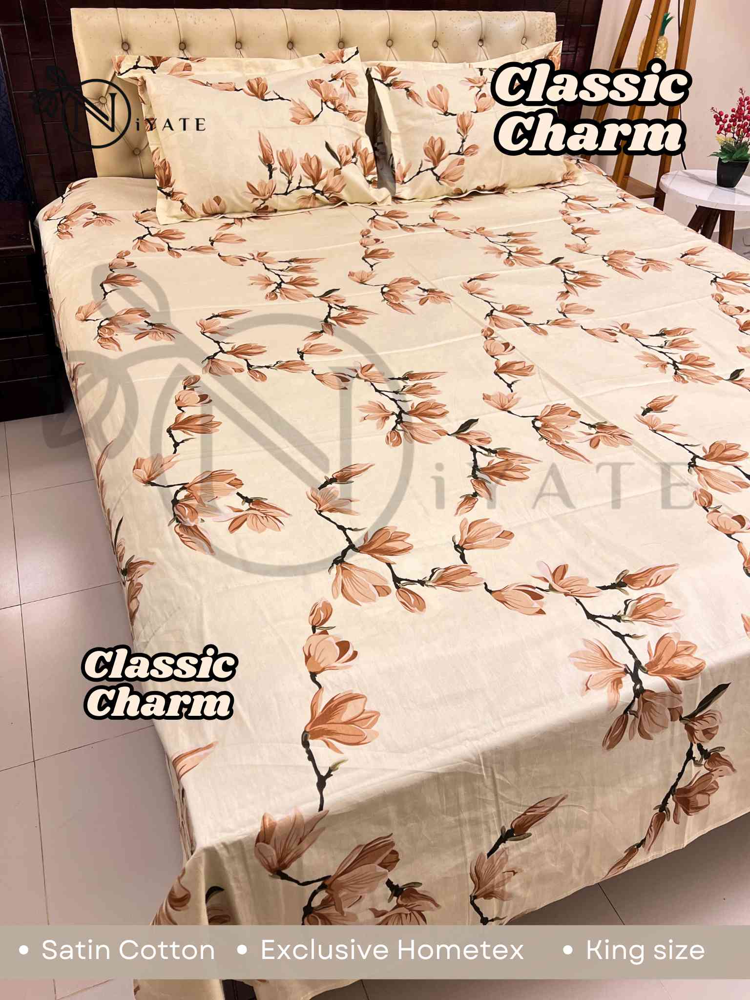 Classic Charm | Satin Cotton | Exclusive HomeTex - Image 3