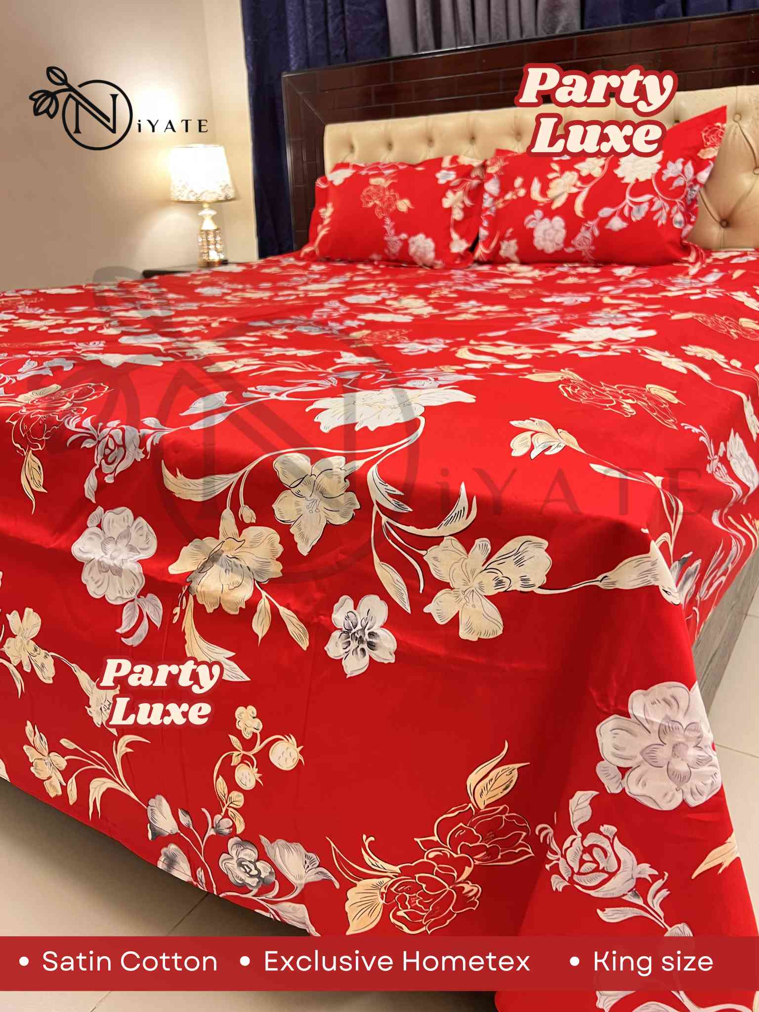 Party Luxe | Satin Cotton | Exclusive HomeTex - Image 3