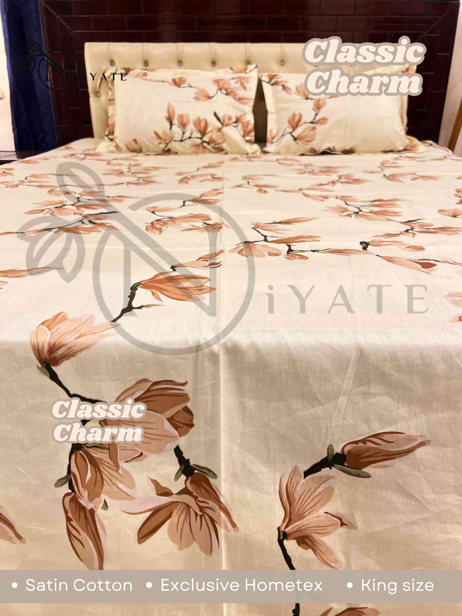 Classic Charm | Satin Cotton | Exclusive HomeTex