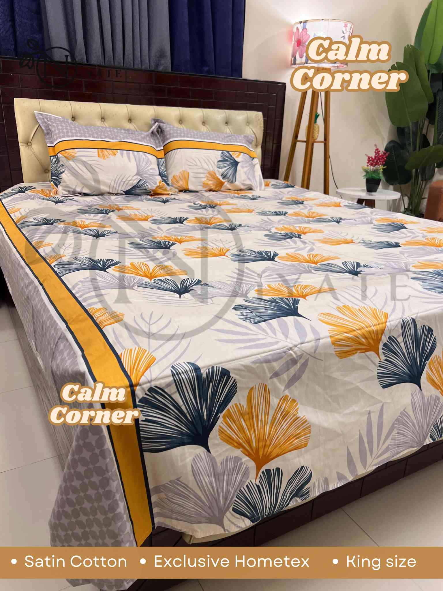Calm Corner | Satin Cotton | Exclusive HomeTex - Image 4