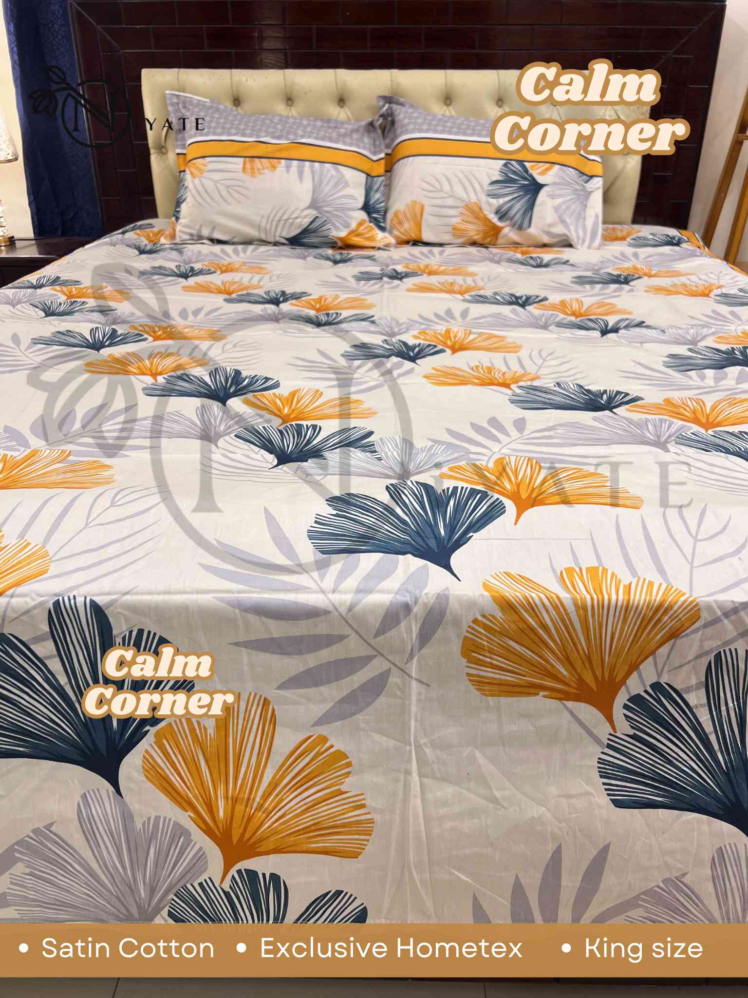 Calm Corner | Satin Cotton | Exclusive HomeTex - Image 3