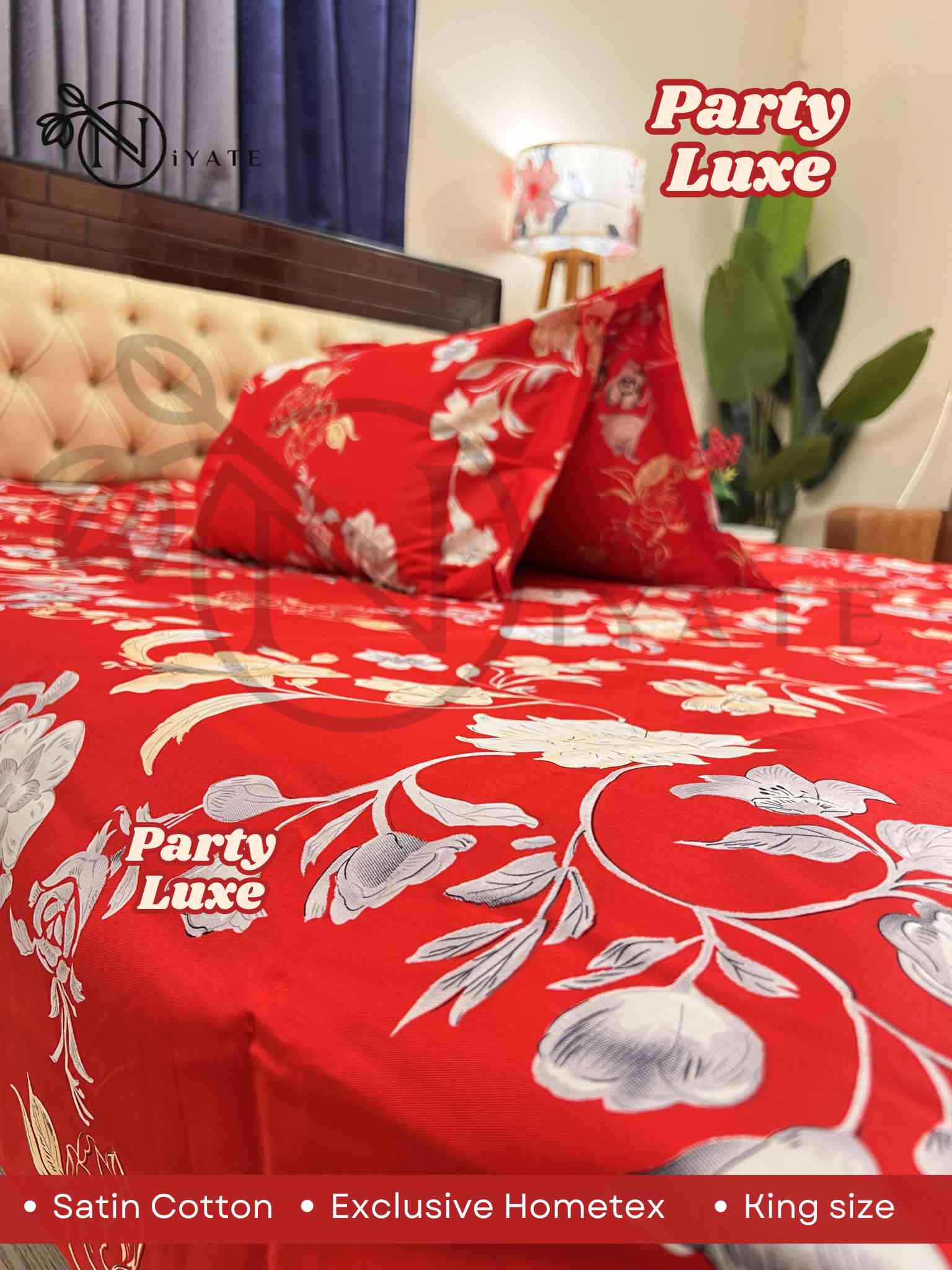 Party Luxe | Satin Cotton | Exclusive HomeTex - Image 4