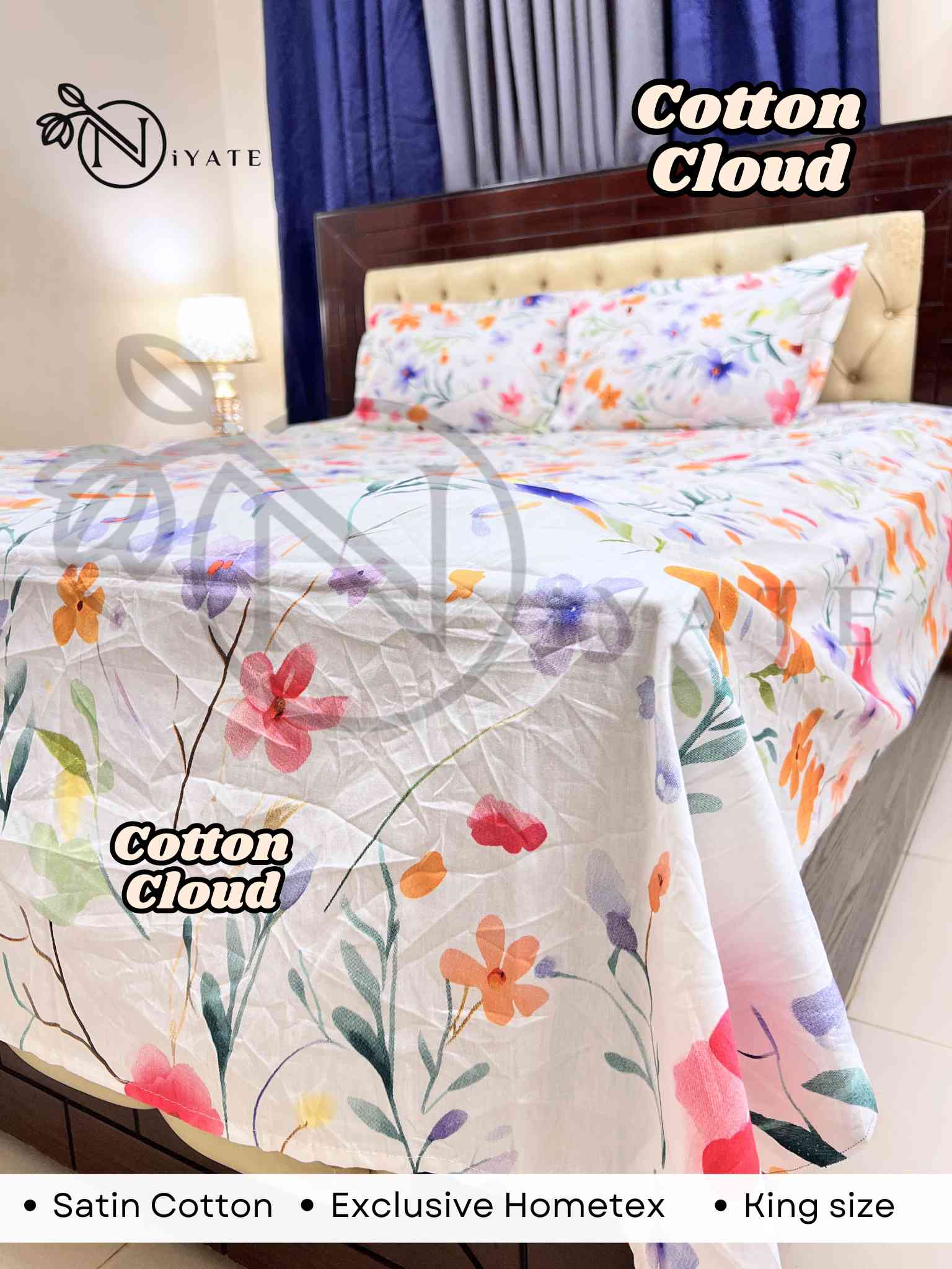 Cotton Cloud | Satin Cotton | Exclusive HomeTex - Image 3