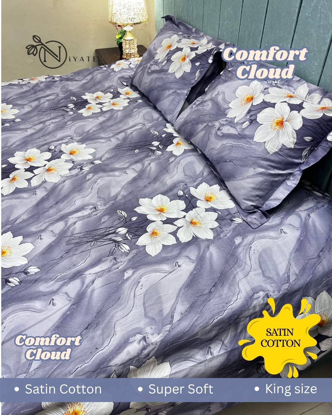 Comfort Cloud | High Grade Satin Cotton | Pure Cotton - Image 4