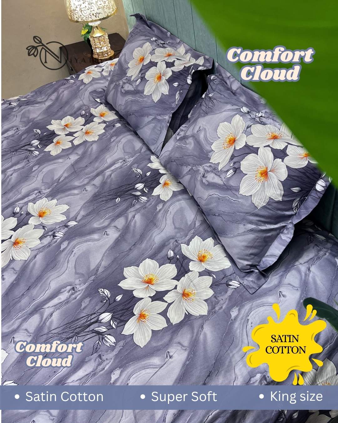 Comfort Cloud | High Grade Satin Cotton | Pure Cotton