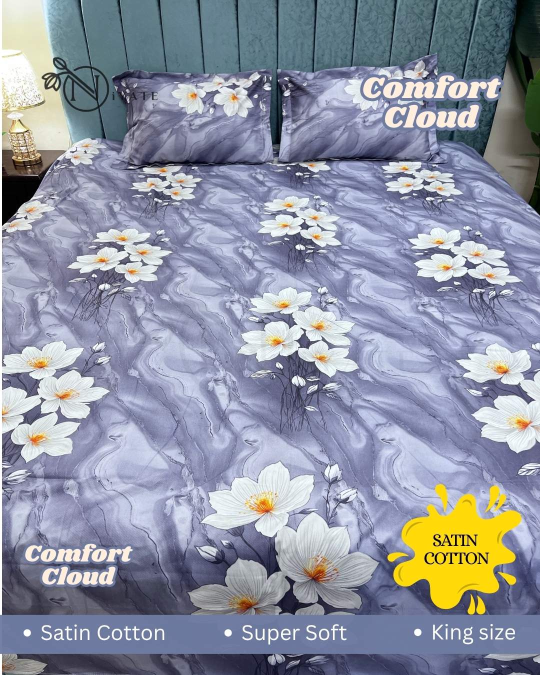 Comfort Cloud | High Grade Satin Cotton | Pure Cotton - Image 3