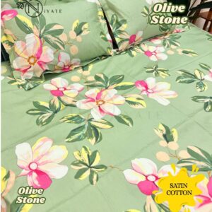 Olive Stone | High Grade Satin Cotton | Exclusive Hometex