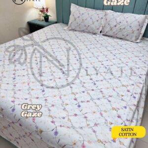 Grey Gaze | High Grade Satin Cotton | Exclusive HomeTex