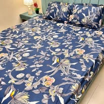 Navy Dream | High Grade Satin Cotton | Exclusive HomeTex