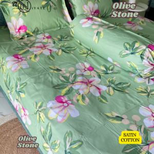 Olive Stone | High Grade Satin Cotton | Exclusive Hometex
