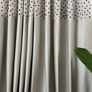 CT5044 | Patchwork Pearl Grey Curtain