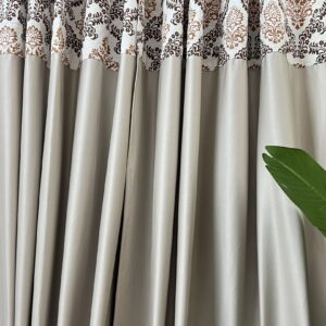 CT5047 | Patchwork Silver Curtain