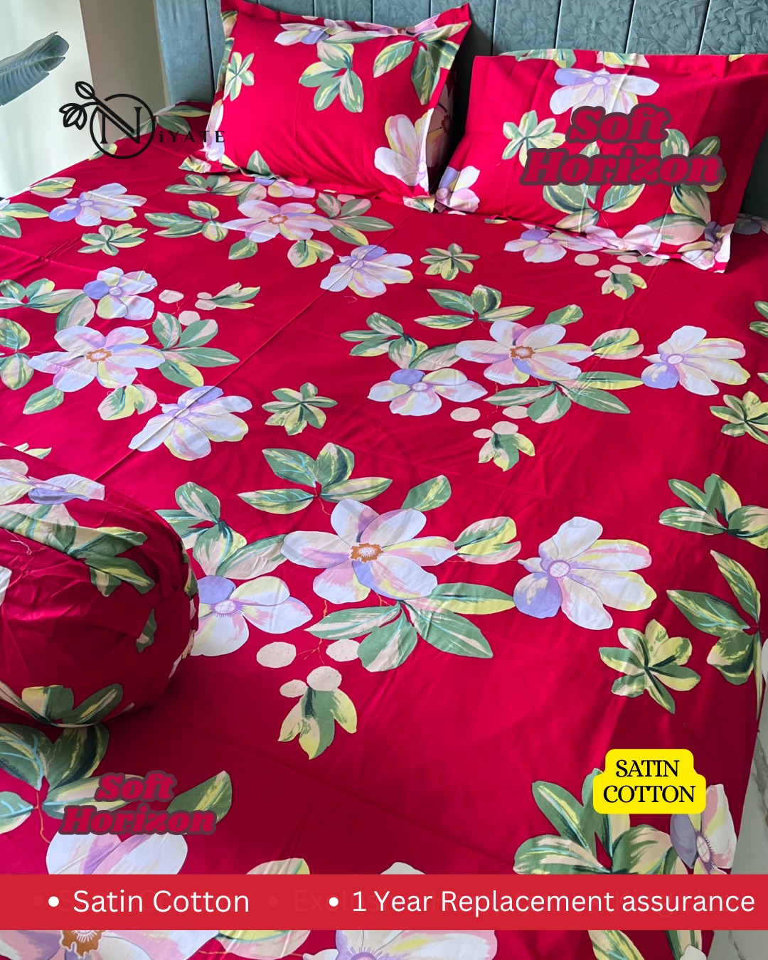 Soft Horizon | High Grade Satin Cotton | Exclusive Hometex - Image 3