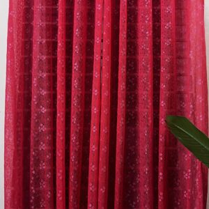 CT5052 | Net Curtain | Artistic Red