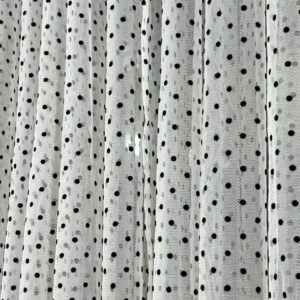CT5005 | Net Curtain | Black Dote