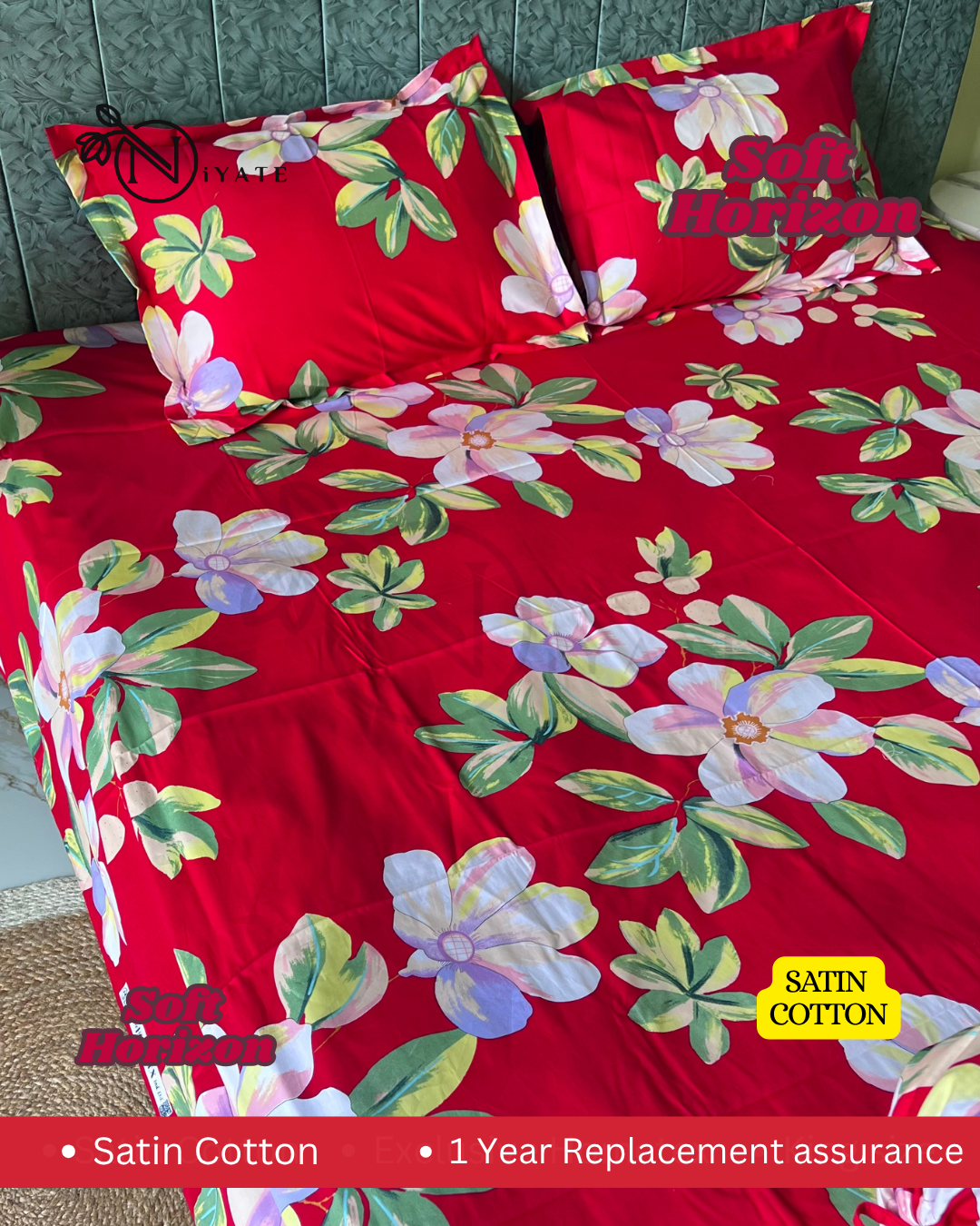 Soft Horizon | High Grade Satin Cotton | Exclusive Hometex - Image 2