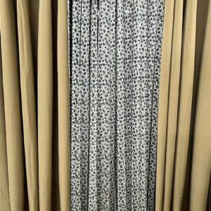 CT5012 | Japanese Stitch & Net Curtain | Leopard Combo