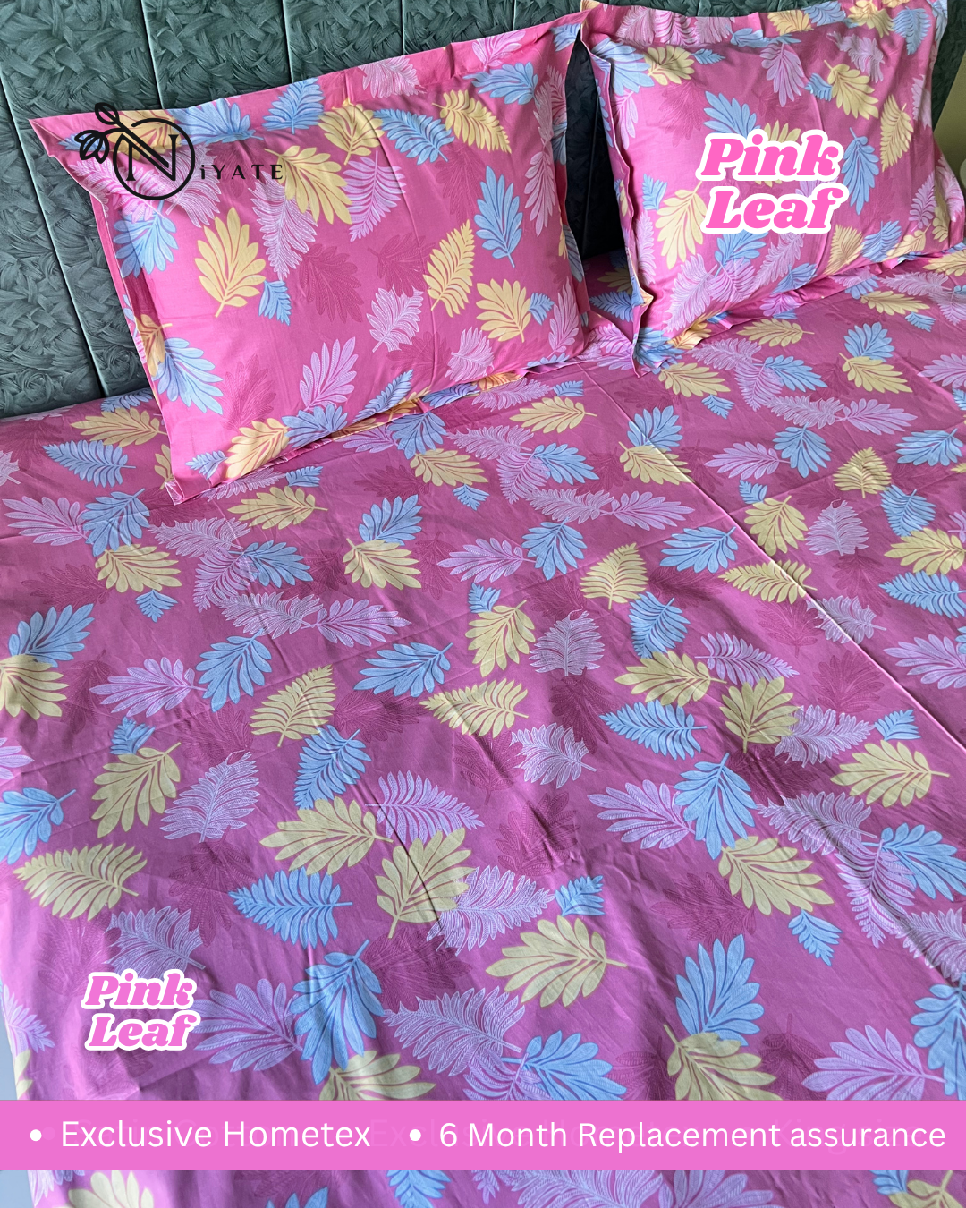 Pink Leaf | Exclusive HomeTex - Image 3