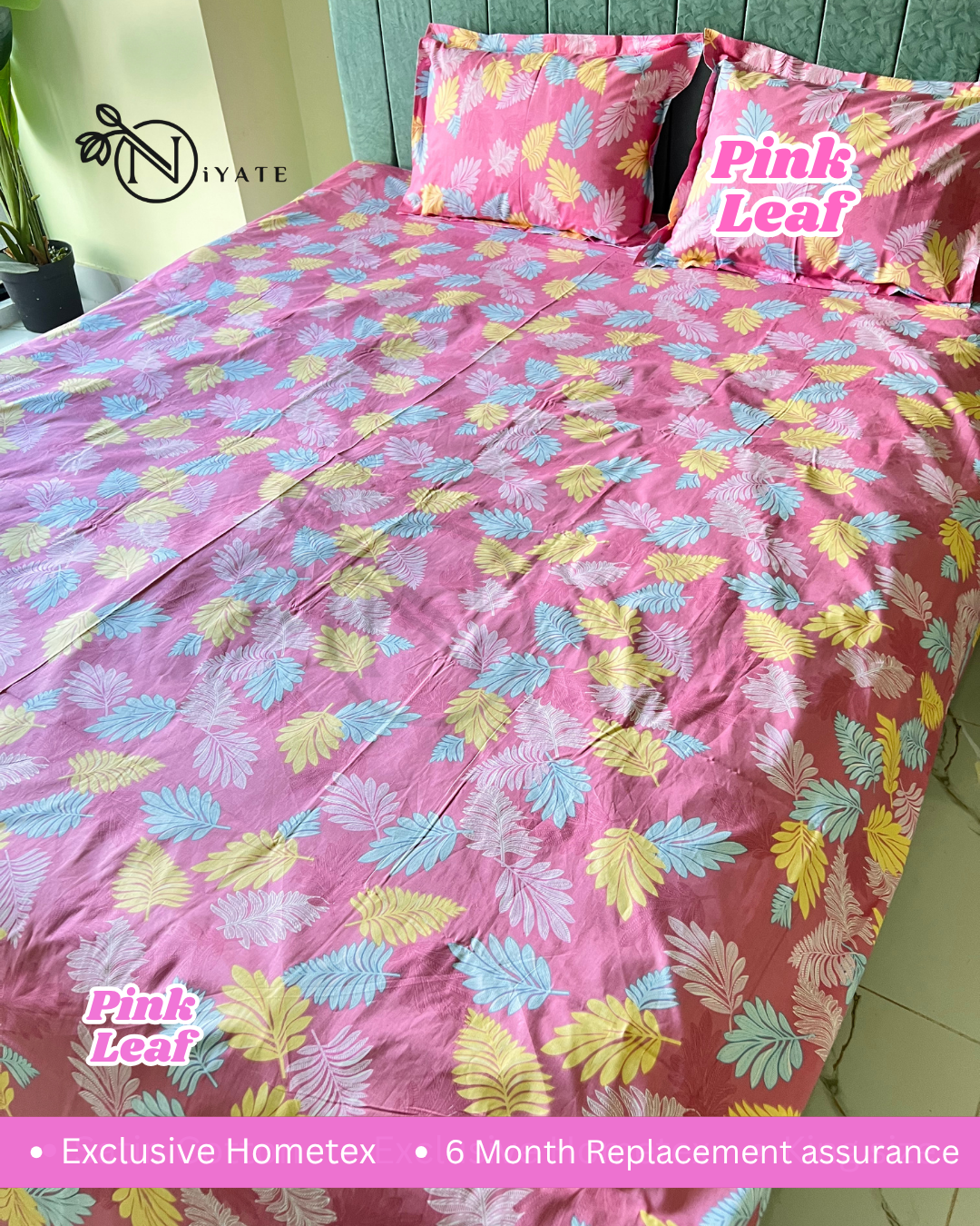 Pink Leaf | Exclusive HomeTex - Image 2