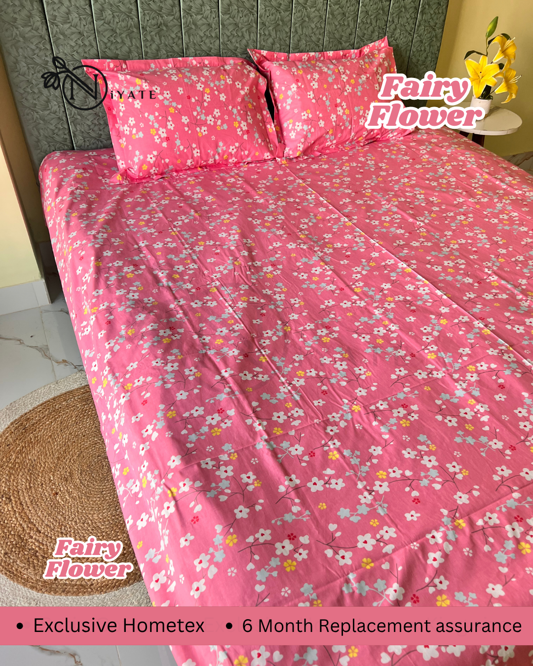 Fairy Flower | Pure Cotton | Exclusive HomeTex - Image 2