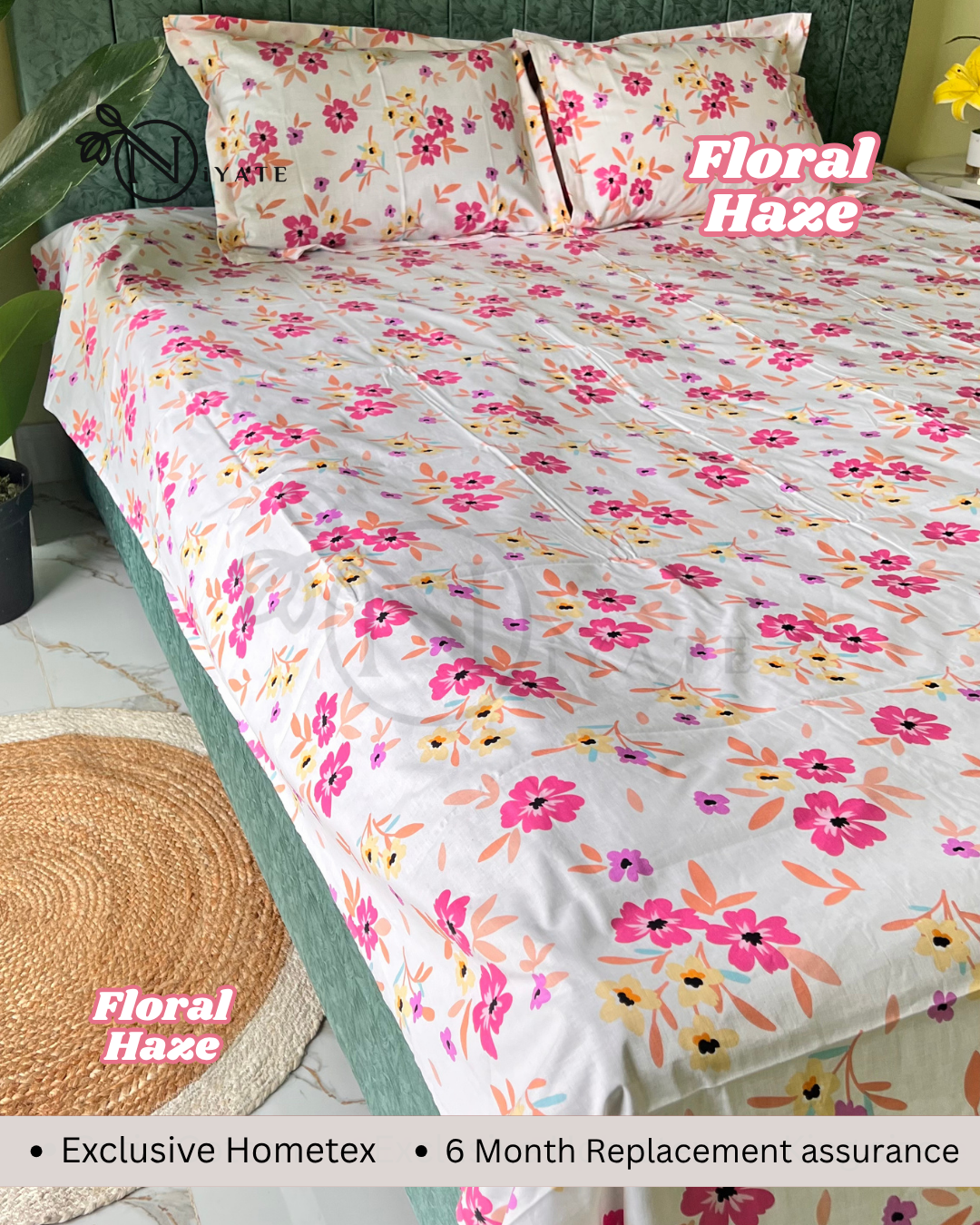 Floral Haze | Pure Cotton | Exclusive HomeTex - Image 2