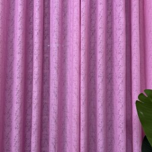 CT5033 | Net Curtain | Floral Pinkish
